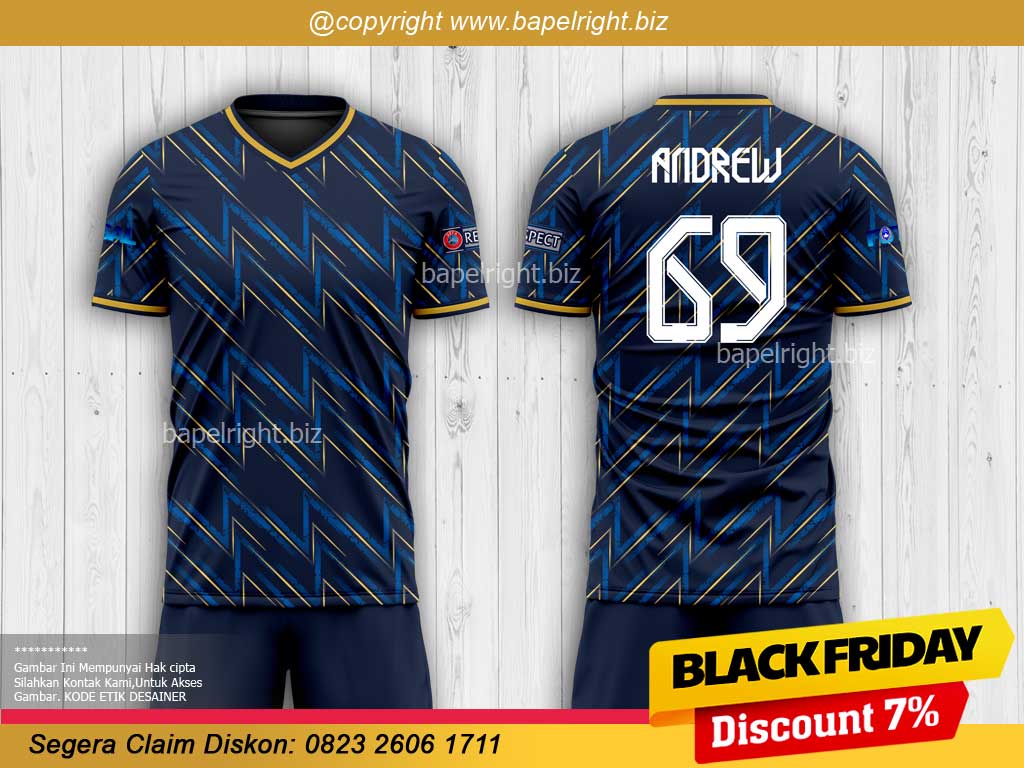 Jersey Bola Warna Biru