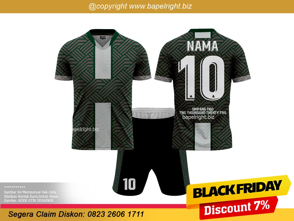 Jersey Warna Merah Hitam